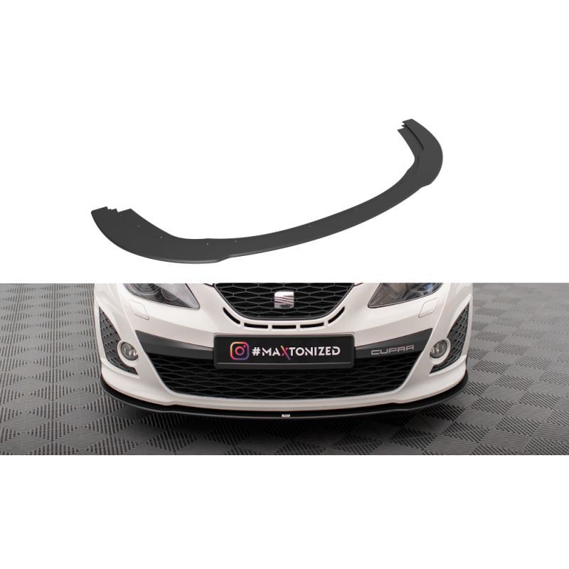 Maxton Street Pro Lame Du Pare-Chocs Avant Seat Ibiza Sport Coupe Mk4 Black-Red, SEIB4SCCNC-FD1BRB Tuning.fr