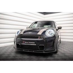 Maxton Lame Du Pare-Chocs Avant V.2 Mini Cooper S F56 Facelift Gloss Black, MC-S-3F-56-JCW-FD2G Tuning.fr