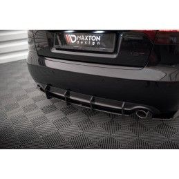 Maxton Street Pro Central Diffuseur Arriere Audi A4 S-Line B7 Red, AUA4B7CNC-RS1BRB Tuning.fr