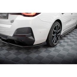 Maxton Central Arriere Splitter (avec une barre verticale) V.2 BMW i4 M-Pack G26 Gloss Black, BM-I4-G26-MPACK-RD2G+RD3G Tuning.f