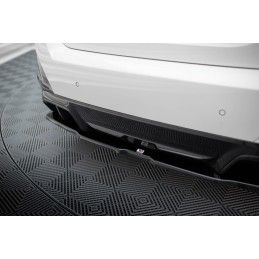 Maxton Central Arriere Splitter (avec une barre verticale) V.2 BMW i4 M-Pack G26 Carbon Look, BM-I4-G26-MPACK-RD2C+RD3C Tuning.f