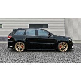 RAJOUTS DES BAS DE CAISSE MAXTON Jeep Grand Cherokee WK2 Summit (APRES FACELIFT) Noir Brillant