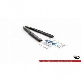 Maxton Rear Side Splitters Audi A6 C8 S-Line Gloss Black, MAXTON DESIGN