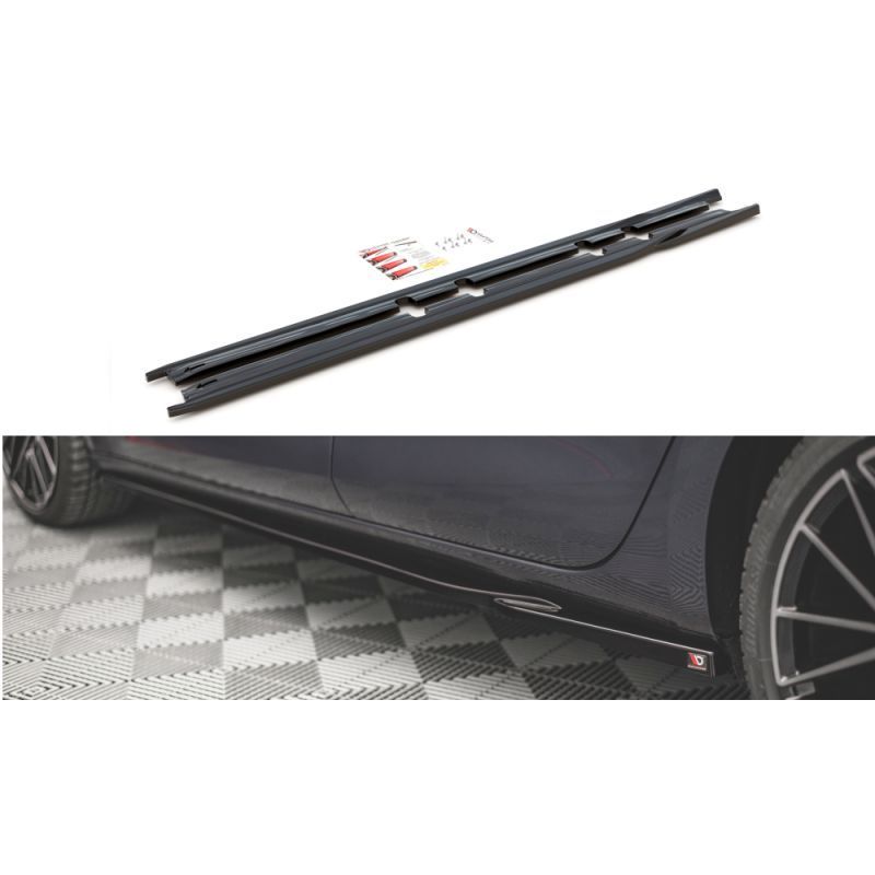 Maxton Side Skirts Diffusers V.1 Seat Leon FR Mk4 / Cupra Leon Gloss Black, MAXTON DESIGN Maxton Side Skirts Diffusers V.1 Seat Leon FR Mk4 / Cupra Leon Gloss Black, MAXTON DESIGN