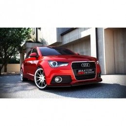 Maxton Front Splitter Audi A1 8X Gloss Black, A1 / S1 8X