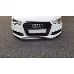 Maxton Front Splitter V.2 Audi S6 / A6 S-Line C7 Gloss Black, A6/S6/RS6 4G C7 