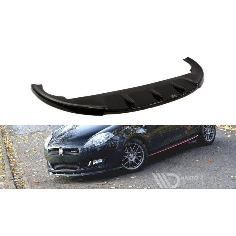 Maxton FRONT SPLITTER FIAT BRAVO II Gloss Black, Bravo Maxton FRONT SPLITTER FIAT BRAVO II Gloss Black, Bravo