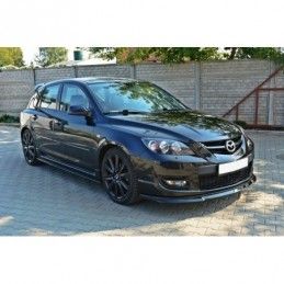 Maxton FRONT SPLITTER MAZDA 3 MPS MK1 (PREFACE) Gloss Black, Mazda 3