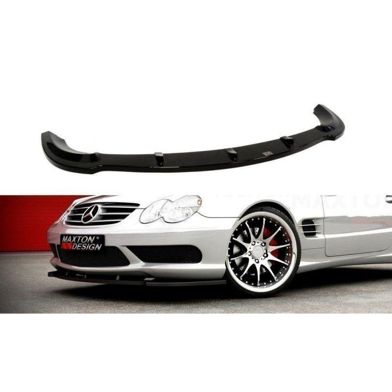 Maxton FRONT SPLITTER MERCEDES SL R230 AMG Gloss Black, SL R230 Maxton FRONT SPLITTER MERCEDES SL R230 AMG Gloss Black, SL R230