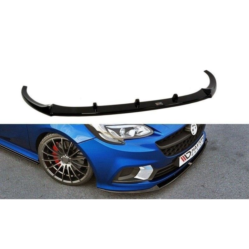 Maxton FRONT SPLITTER OPEL CORSA E OPC/VXR NURBURG Gloss Black, CORSA E Maxton FRONT SPLITTER OPEL CORSA E OPC/VXR NURBURG Gloss Black, CORSA E