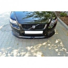 Maxton FRONT SPLITTER v.1 VOLVO V50F R-DESIGN Gloss Black, V50