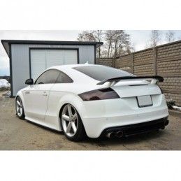 Maxton Central Rear Splitter Audi TT S 8J (with a vertical bar) Gloss Black, TT 8J