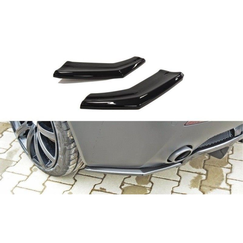 Maxton REAR SIDE SPLITTERS ASTON MARTIN V8 VANTAGE Gloss Black, Aston Martin Maxton REAR SIDE SPLITTERS ASTON MARTIN V8 VANTAGE Gloss Black, Aston Martin