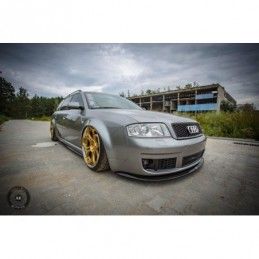 Maxton Side Skirts Diffusers Audi RS6 C5 Gloss Black, A6/RS6 4B C5