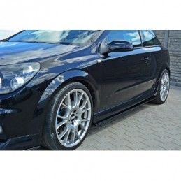 Maxton SIDE SKIRTS DIFFUSERS OPEL ASTRA H (FOR OPC / VXR) Gloss Black, Astra H