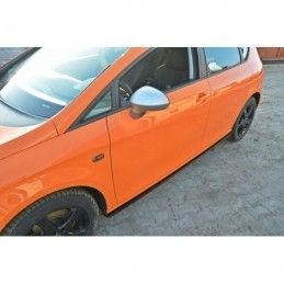 Maxton SIDE SKIRTS DIFFUSERS SEAT LEON MK2 CUPRA / FR Gloss Black, Leon Mk2 / Cupra