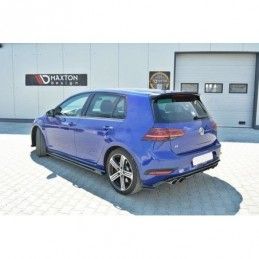 Maxton Side Skirts Diffusers V.1 VW Golf 7 R / R-Line Facelift Gloss Black, Golf 7