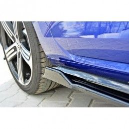 Maxton Side Skirts Diffusers V.1 VW Golf 7 R / R-Line Facelift Gloss Black, Golf 7