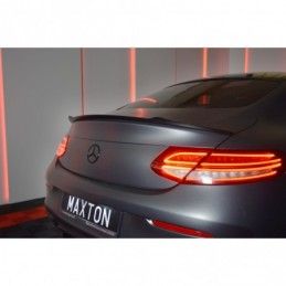 Maxton SPOILER EXTENSION MERCEDES- BENZ C-CLASS W205 COUPE AMG-LINE Gloss Black, W205