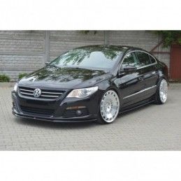 Maxton FRONT SPLITTER V.2 VW PASSAT CC STANDARD Gloss Black, Passat CC