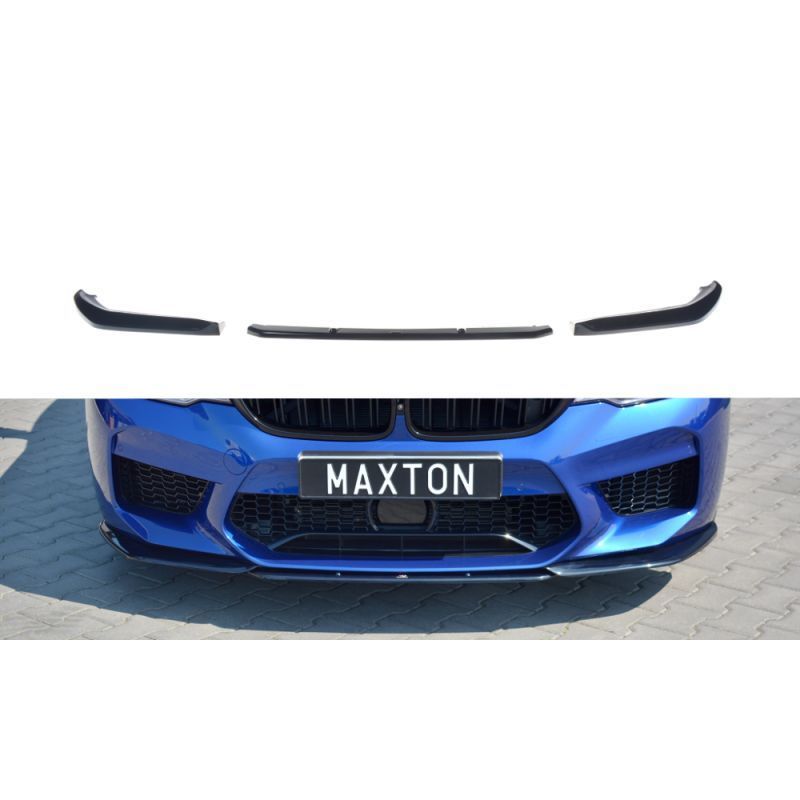 Maxton FRONT SPLITTER V.2 BMW M5 F90 Gloss Black, M5 F90 Maxton FRONT SPLITTER V.2 BMW M5 F90 Gloss Black, M5 F90