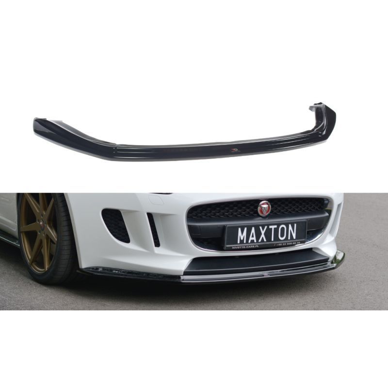 Maxton FRONT SPLITTER V.1 JAGUAR F-TYPE Gloss Black, Jaguar Maxton FRONT SPLITTER V.1 JAGUAR F-TYPE Gloss Black, Jaguar