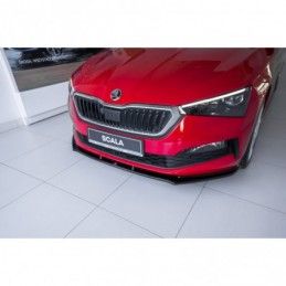 Maxton Front Splitter V.1 Skoda Scala Gloss Black, Scala
