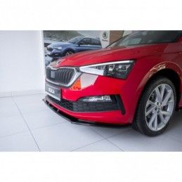 Maxton Front Splitter V.1 Skoda Scala Gloss Black, Scala
