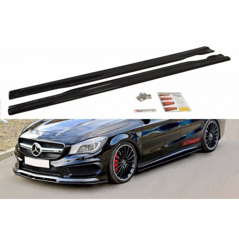 Maxton RAJOUTS DES BAS DE CAISSE POUR MERCEDES CLA 45 AMG C117/A45 AMG W176 (AVANT FACELIFT) Gloss Black, ME-CLA-117-AMG-SD1G Tu