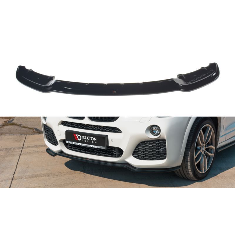 Maxton FRONT SPLITTER for BMW X3 F25 M-Pack Facelift Gloss Black, X3 F25 Maxton FRONT SPLITTER for BMW X3 F25 M-Pack Facelift Gloss Black, X3 F25