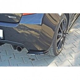 Maxton REAR SIDE SPLITTERS RENAULT CLIO III RS Gloss Black, Clio III