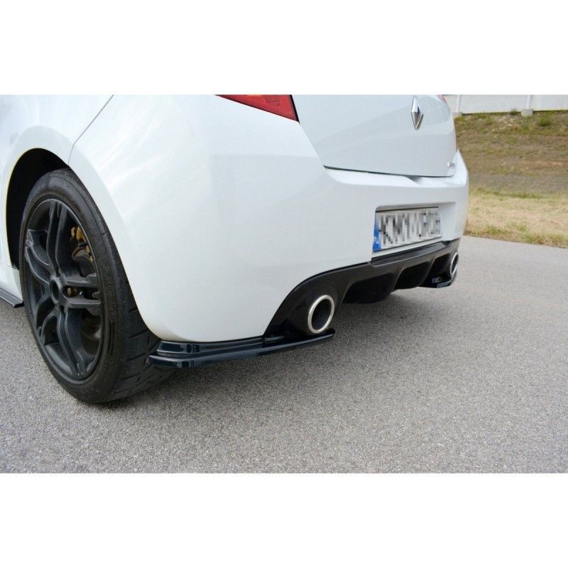 Maxton REAR SIDE SPLITTERS RENAULT CLIO MK3 RS FACELIFT Gloss Black, Clio III Maxton REAR SIDE SPLITTERS RENAULT CLIO MK3 RS FACELIFT Gloss Black, Clio III