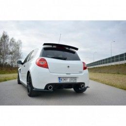 Maxton REAR SIDE SPLITTERS RENAULT CLIO MK3 RS FACELIFT Gloss Black, Clio III