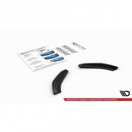 Maxton REAR SIDE SPLITTERS VW POLO MK6 GTI Gloss Black, Polo Mk6